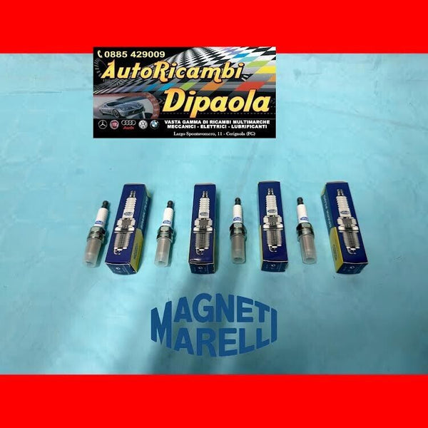 KIT 4 CANDELE MAGNETI MARELLI CHEVROLET AVEO SPARK 1.0 1.2 BENZINA / GPL