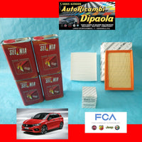 KIT TAGLIANDO FIAT 500L 1.6 MJT MULTIJET 105 120 CV 5L 5W30 SELENIA + 4  FILTRI