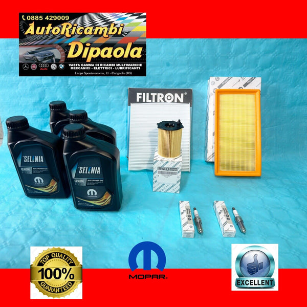 KIT TAGLIANDO ORIGINALE + CANDELE LANCIA YPSILON 0.9 900 TWINAIR NATURAL POWER