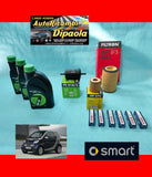 KIT TAGLIANDO + 6 CANDELE SMART COUPE CABRIO 450 (98-07) 0.6 BENZINA 3L 5W30