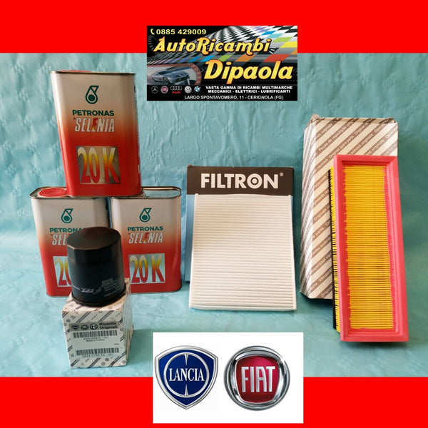 KIT TAGLIANDO * ORIGINALE * FIAT IDEA LANCIA MUSA YPSILON 1.2 1.4 BENZINA