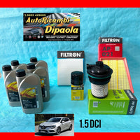 KIT TAGLIANDO RENAULT MEGANE IV SCENIC IV 1.5 DCI 5L 5W30 + KIT 4 FILTRI