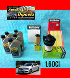 KIT TAGLIANDO RENAULT ESPACE V MEGANE IV SCENIC IV 1.6 DCI 5L OLIO 5W30 + FILTRI