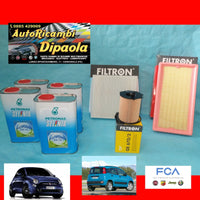 KIT TAGLIANDO FIAT 500 PANDA 0.9 TWINAIR NATURAL POWER 4L SELENIA GAS + FILTRI