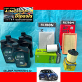 KIT TAGLIANDO FIAT 500L 1.6 MJT MULTIJET 105 120 CV 5L 0W20 SELENIA + 4 FILTRI